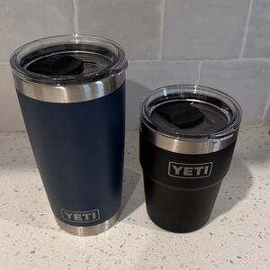 YETI Navy and Black Tumbler Duo